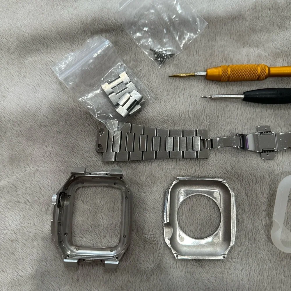 Stainless steel Apple Watch 44 mm case